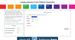 Desktop Screenshot of granny-square-colors.com