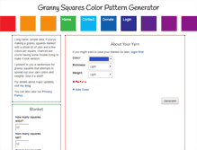 Tablet Screenshot of granny-square-colors.com